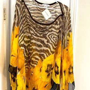 St. John Silk Poncho